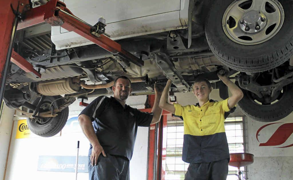 Mechanics Brett Atkinson and Hugh Wren say E10 petrol is not bad for normal vehicles. Mechanics Brett Atkinson and Hugh Wren say E10 petrol is not bad for normal vehicles.